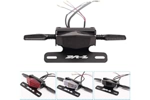 BOYIMU License Plate Holder Fender Eliminator Rear Tail Tidy LED Brake Lights and Turn Signals For Suzuki DRZ400S DRZ400SM DRZ400E (Smoke)