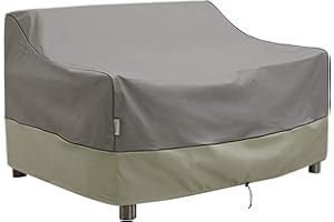Kylinlucky Outdoor Furniture Covers Waterproof, 2-Seater Deep Seat Loveseat Cover- Patio Sofa Covers Fits up to 58 x 40 x 33 inches