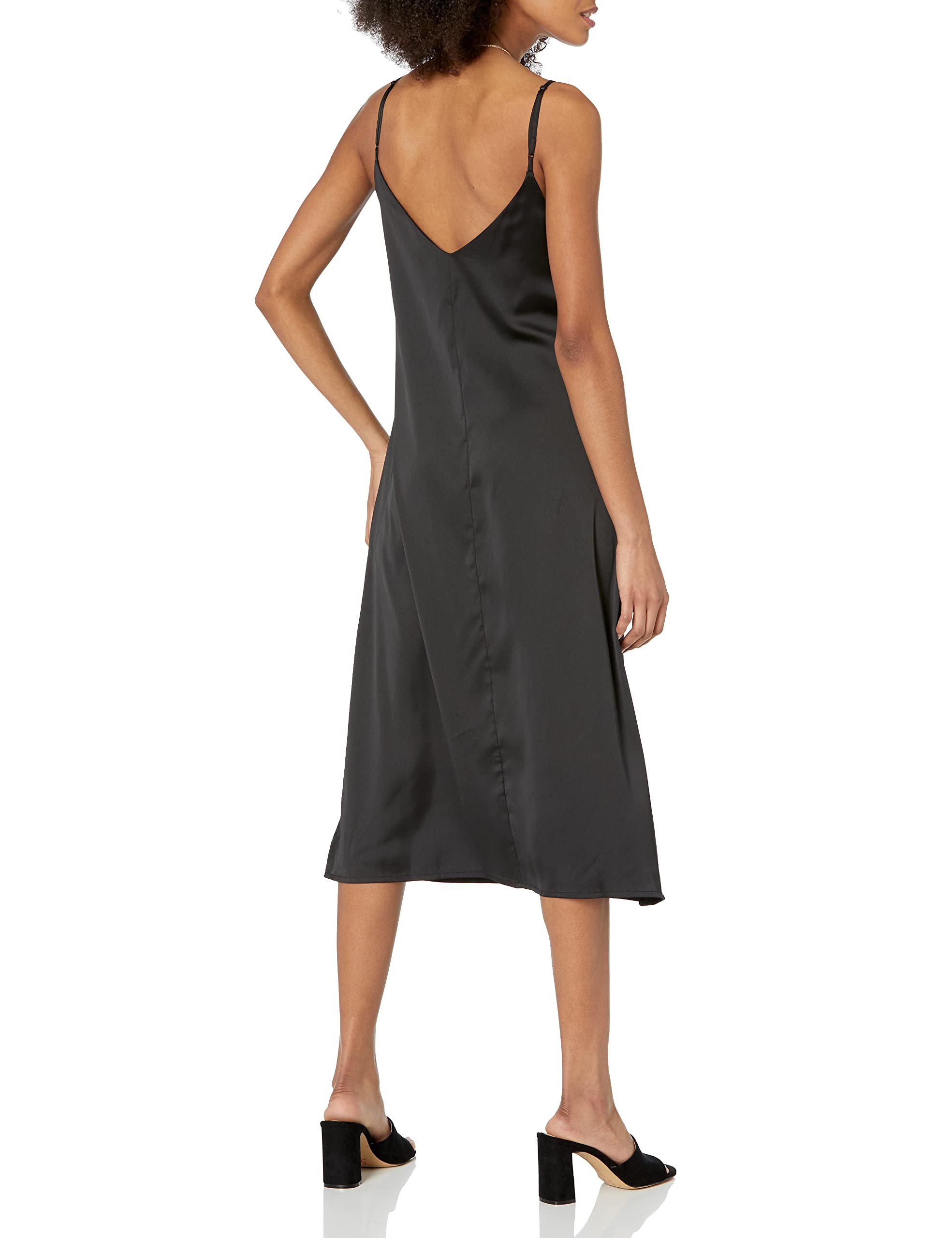 The Drop Women's Ana Silky V-Neck Midi Slip Dress