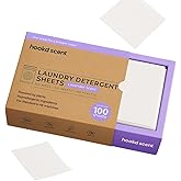 Hook'd Scent Laundry Detergent Sheets, Lavender, Plant-Based, Hypoallergenic, Zero-Mess Formula, 200 Loads, Eco-Friendly (Lavender)