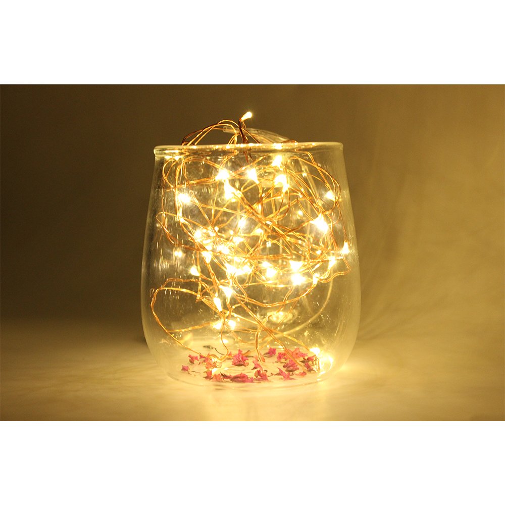 Decorative Christmas String Lights,2m 20 LED Fairy LED Light for Patio Garden Party Wedding Xmas tree, sets of 6 (Warm White)