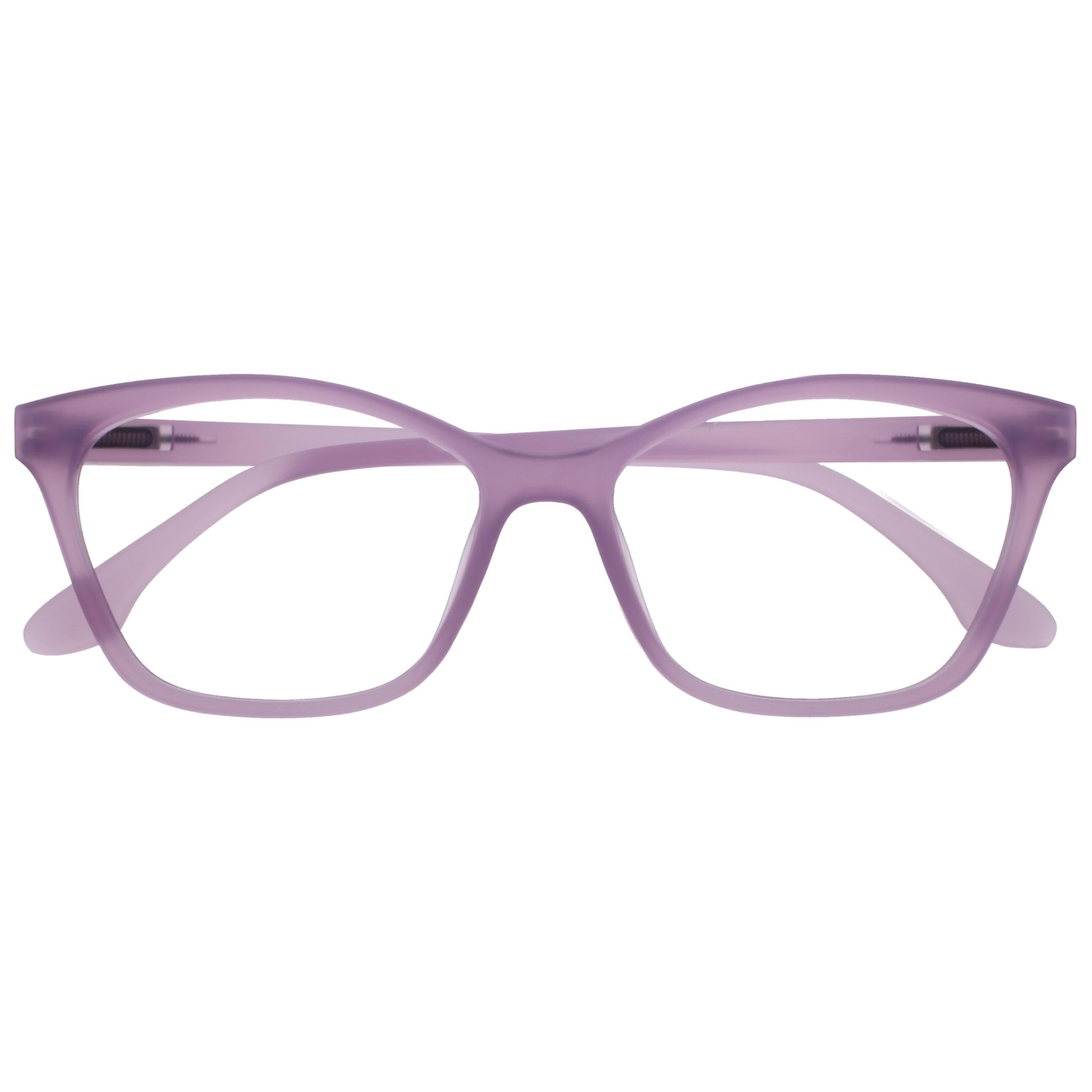 OPULIZE KAT Reading Glasses - Cat-Eye Frame - Matt Purple - Men & Women - Spring Hinges - R59-5 - +3.00