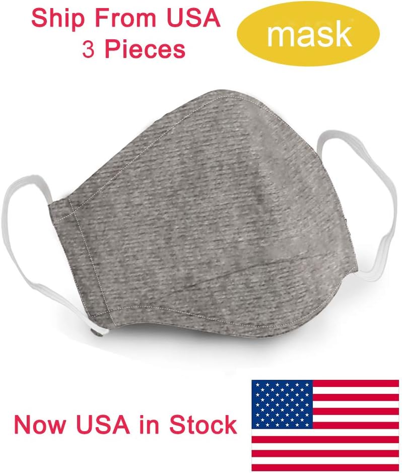 DDY Cotton Face Cover Anti Dust Protection for Outdoor Sport (Gray 3PCS)