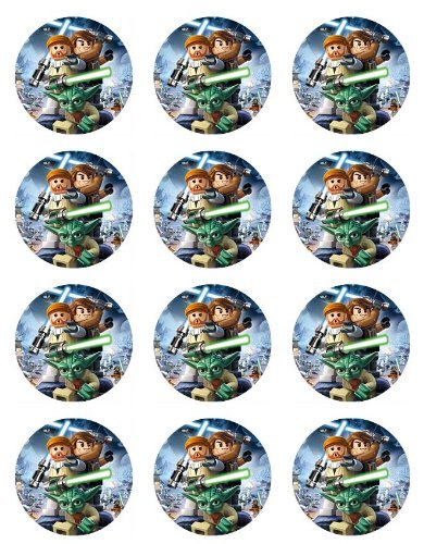 Lego Star Wars Cupcake Toppers - Set of 12