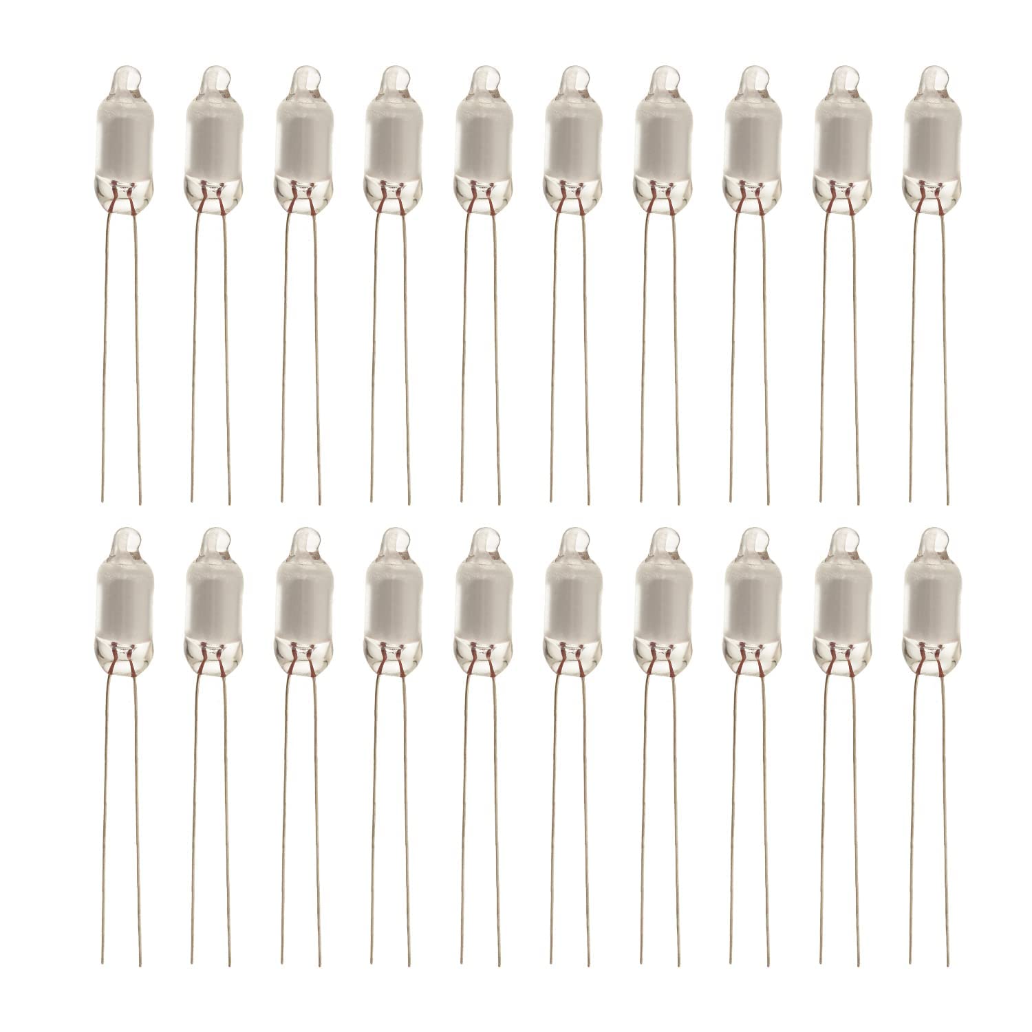 Othmro 100Pcs F6 6x16mm Bright Green Light, AC 220V Neon Light Bulb Indicator Lamps Light Bulb led
