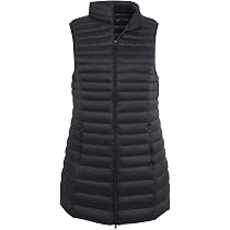 ELFJOY Women's Mid Long Down Vest 