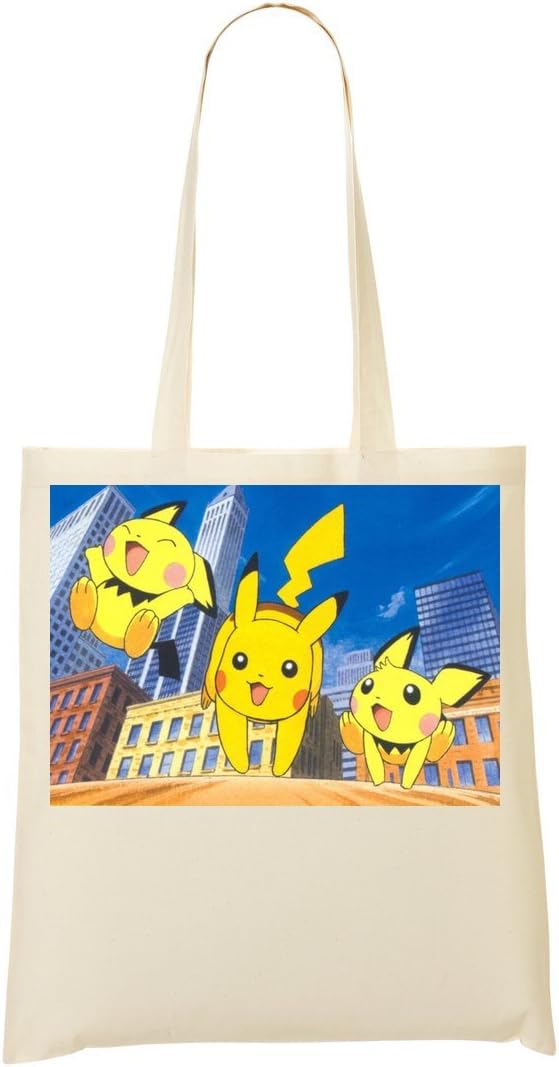 Vintage Pokemon Pokemon Go Pikachu Pichu Shopping Tote Bag