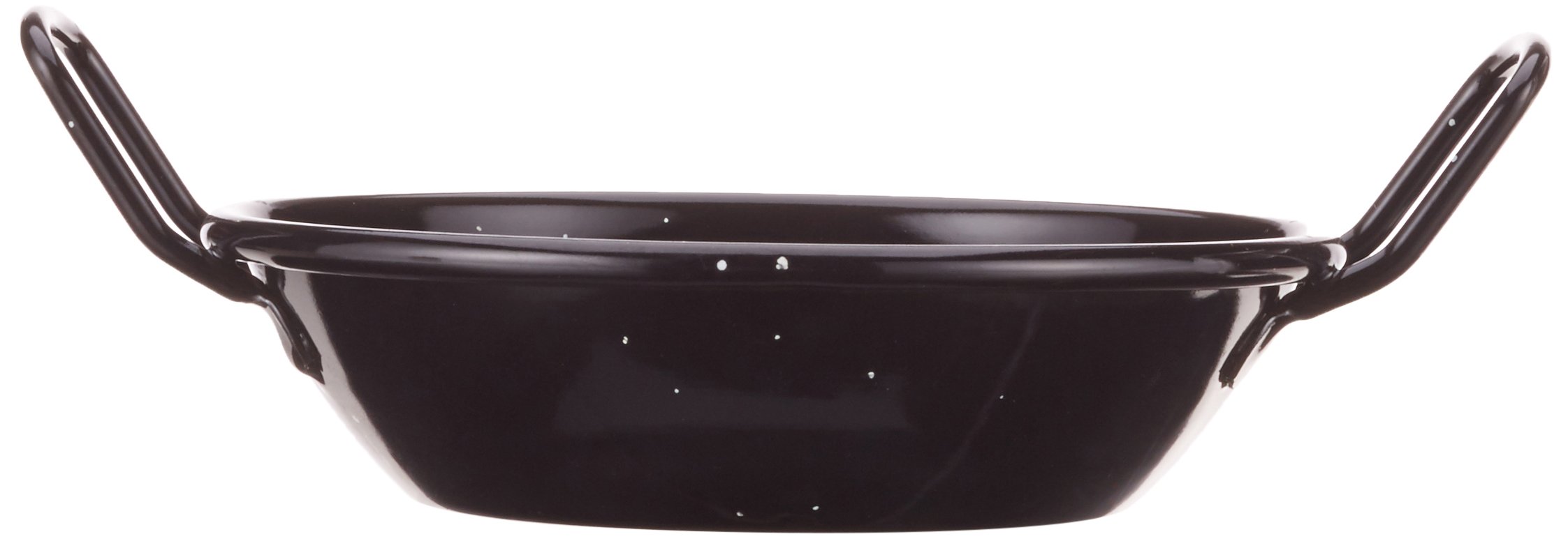 Genware NEV-E0614 Enamel Dish, 14 cm, Black (Pack of 10)