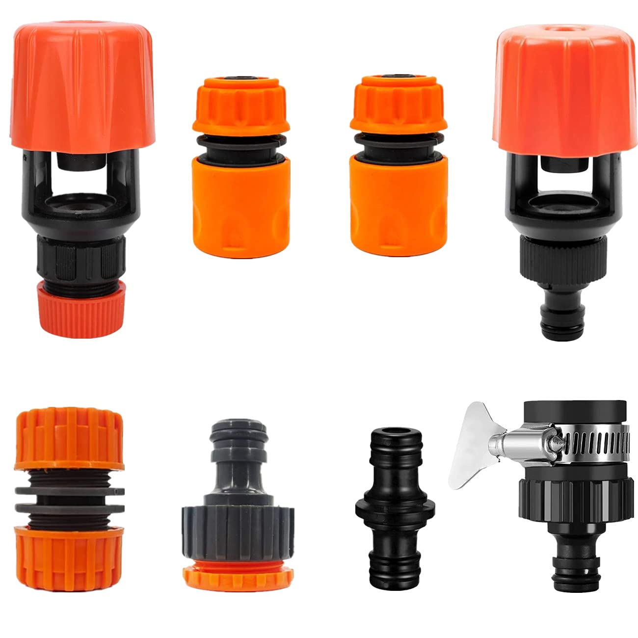 Adjustable Indoor Kitchen Mixer Tap Hose Connector Set Universal Water Tap to Garden Adapter Quick Fitting Connectors Mixer Kitchen Bath Tap Adapter Indoor Outdoor