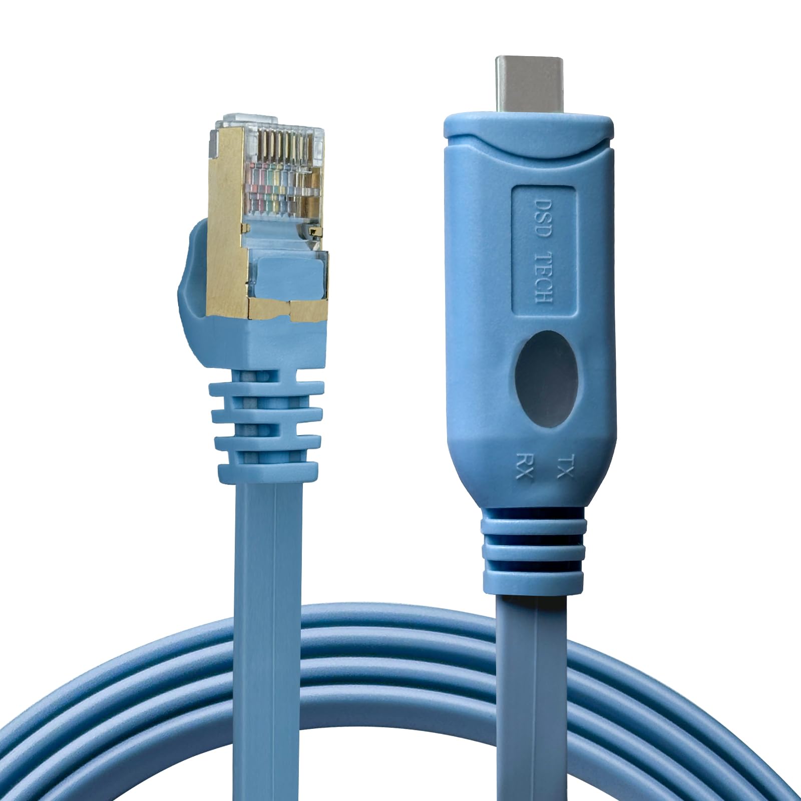 DSD TECH SH-RJ45C USB TYPE C to RJ45 RS232 Console Cable for Routers and switches(1.8M/5.9FT)