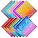 URATOT 12 Pack Novelty Gradient Cotton Bandanas Paisley Print Head Wrap Handkerchief, 2 Style (Mixed 12 Colors A, 12)