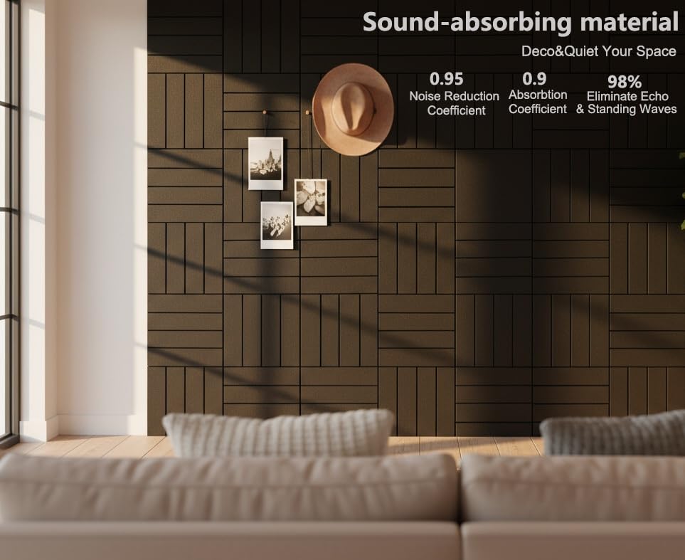 G Gamit Large Felt Wall Tiles Bulletin Board 59”x36”,Large Cork Board Alternative with 60 Pushpins, 15-Pack Felt Pin Board with 112 Safe Removable Adhesive Tabs for Home Office School (Black)