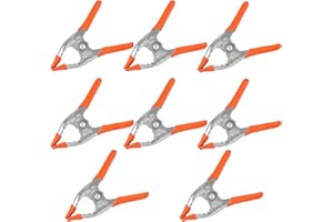 KJAHLAL 6 Inch Spring Clamps, 8PCS Heavy Duty Spring Metal Spring Clamps, 2 inch Mouth Opening For Background Stands, Photo Studios, Photography, Etc
