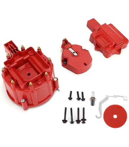 Proform 141-681 HEI Distributor For Chevy V8 - Vacuum Advance, Steel Gear, Yellow Cap, Includes Coil