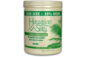 Hawaiian Silky no base relaxer, super, Beige, 20 Ounce