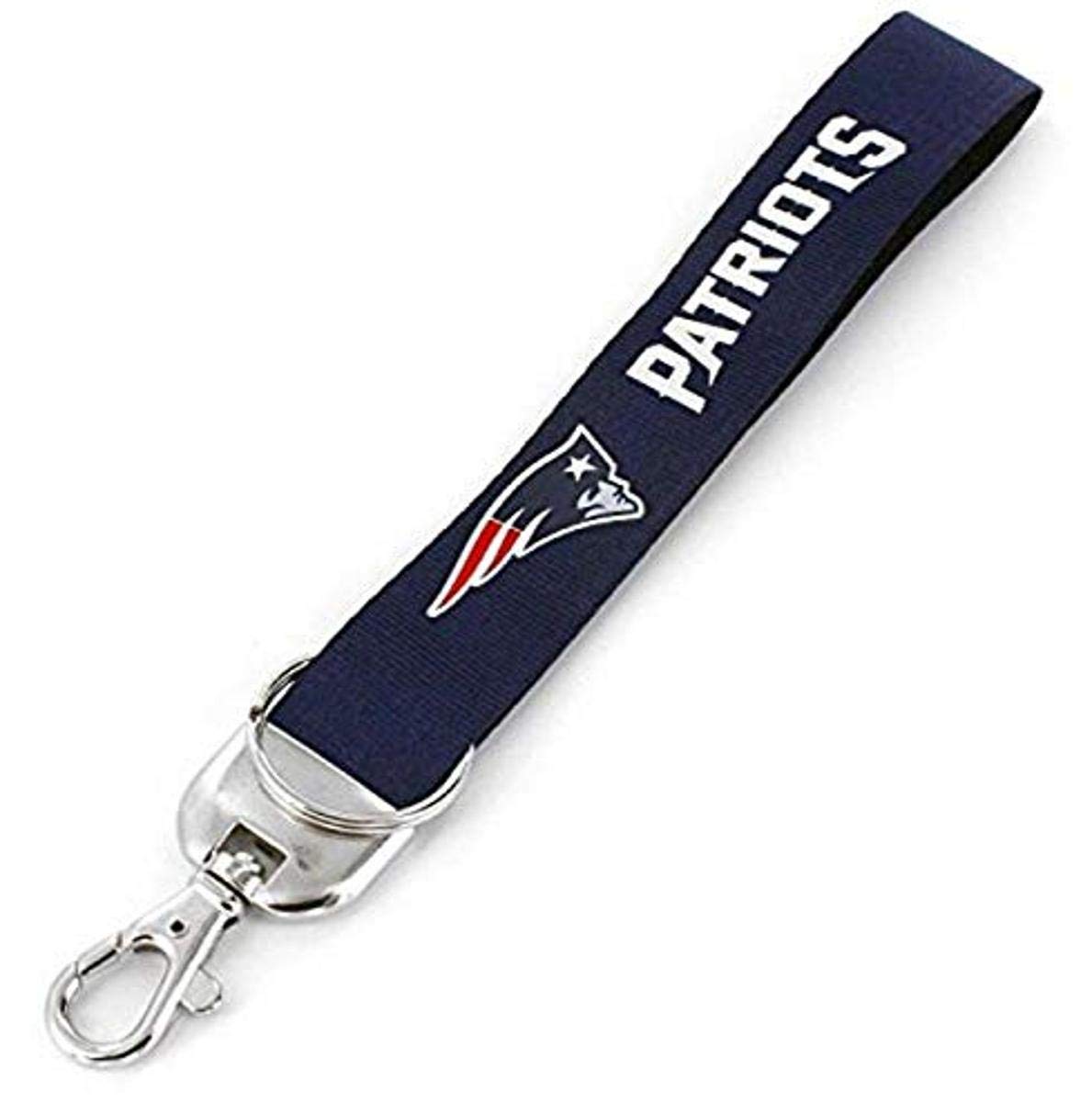 aminco NFL New England Patriots Deluxe Wristlet Keychain, 5