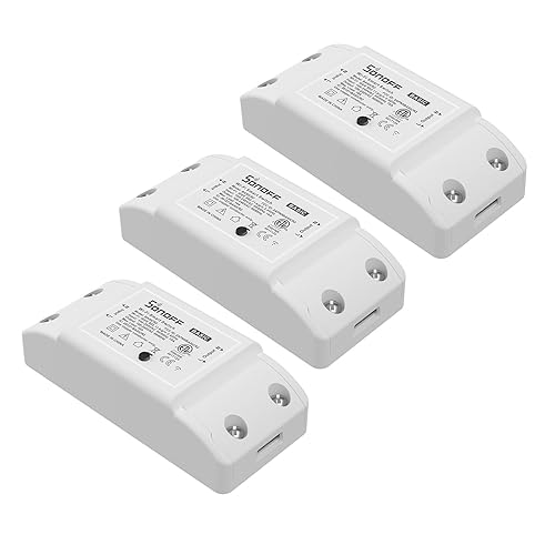 SONOFF BASICR2 WiFi Switch 3-Pack Wireless Remote Control