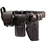 ROCOTACTICAL Sentinel Duty Web Belt, Police Duty Belt Rig, Security Modular Law Enforcement Duty Belt with Pouches