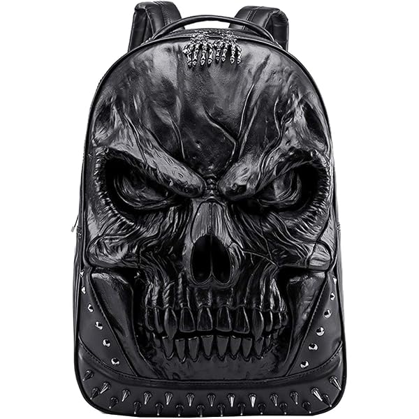 ?☠️NWOT- STUNNING SKULL REALISTIC FACE BACKPACK ?☠️ STUNNING SKULL REALISTIC FACE BACKPACK main image 4