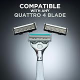 Wilkinson Sword Quattro Titanium Sensitive Razor 1 Handle 9 Blades Pack view 8