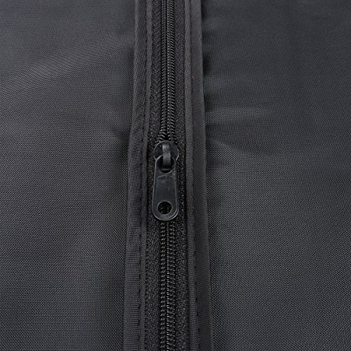 Kernorv 43" Breathable Dust-proof Garment Bags, Suit Bag with Clear Window, Garment Bags for Storage or Travel, Garment Bag Covers for Luggage, Suits, Coats, Jackets or Dresses, Set of 3 (Black)
