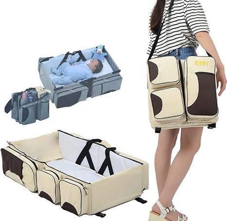 Crib Lit Multifonctionnel Portatif De Berceau Dans Le Lit Pliable Nouveau Ne Portable Lit De Bebe Portable Lit Bionique Beige Amazon Co Uk Baby Products