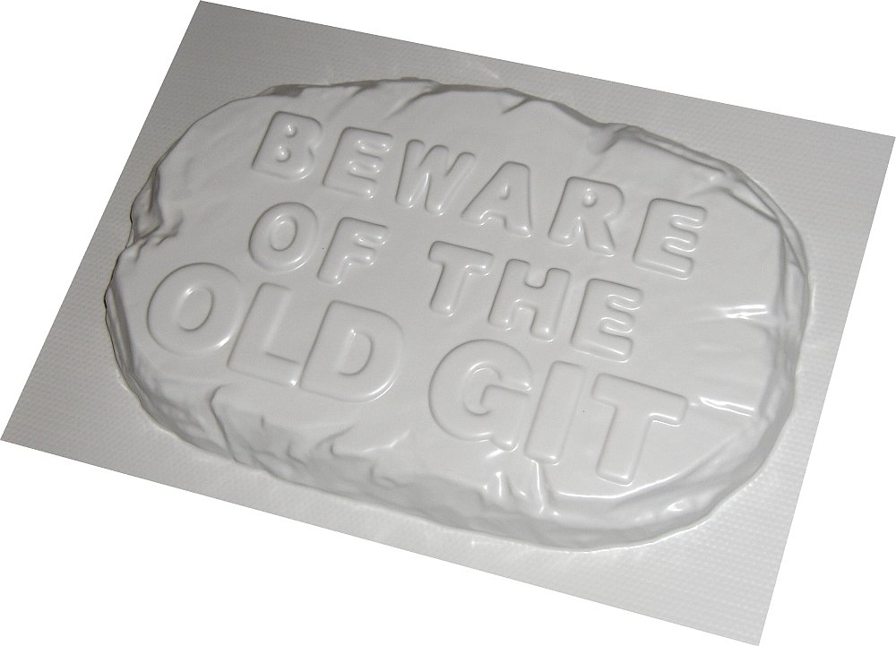 Garden Concrete Mould BEWARE OF THE OLD GIT