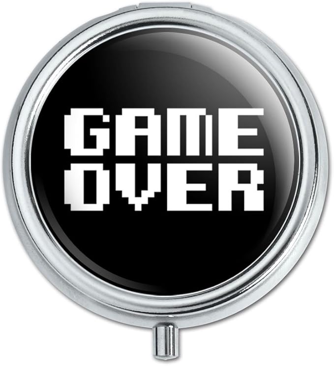 Game Over – Gamer Pixel fuente Geek pastillero trinquete caja de regalo: Amazon.es: Hogar