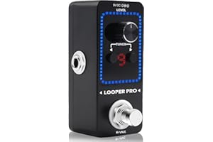 M-VAVE Loop Pedal Pro- 40 Mins Looping Time 9 Loops Professional Guitar Looper Pedal With Tuner for Electric Guitar One-Step Looping Unlimited Overdubs Undo Redo