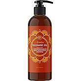 Arnica Massage Oil for Muscle Relaxing - Comforting Sore Muscle Massage Oil for Full Body Relief with Soothing Chamomile Lavender Peppermint & Rosemary Essential Oils - Vegan & Non GMO (8 Fl Oz)