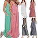 Romacci Women Casual Polka Dot Print Spaghetti Strap Boho Long Maxi Dresses