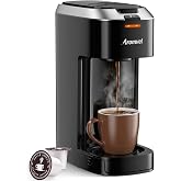 Aromvel Single Serve Coffee Maker for K Cup Pods | One Button Coffee Maker, 6-14oz Brew Sizes, Fits Travel Mug, Compact for Small Kitchen