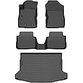 All Weather Floor Mats Cargo Mat Fit for Subaru Crosstrek 2024 2025 2026 & Impreza 2024-2026 TPE Rubber Liners Accessories Set All Season Guard Odorless Anti-Slip Floor Mats Cargo Liner