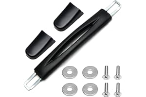 MroMax 1Pc Luggage Handle 9.06" x 0.98" (L x W) Plastic Pull Handle Grip Replacement 230mm x 25mm for Luggage Suitcase Box Black Tone