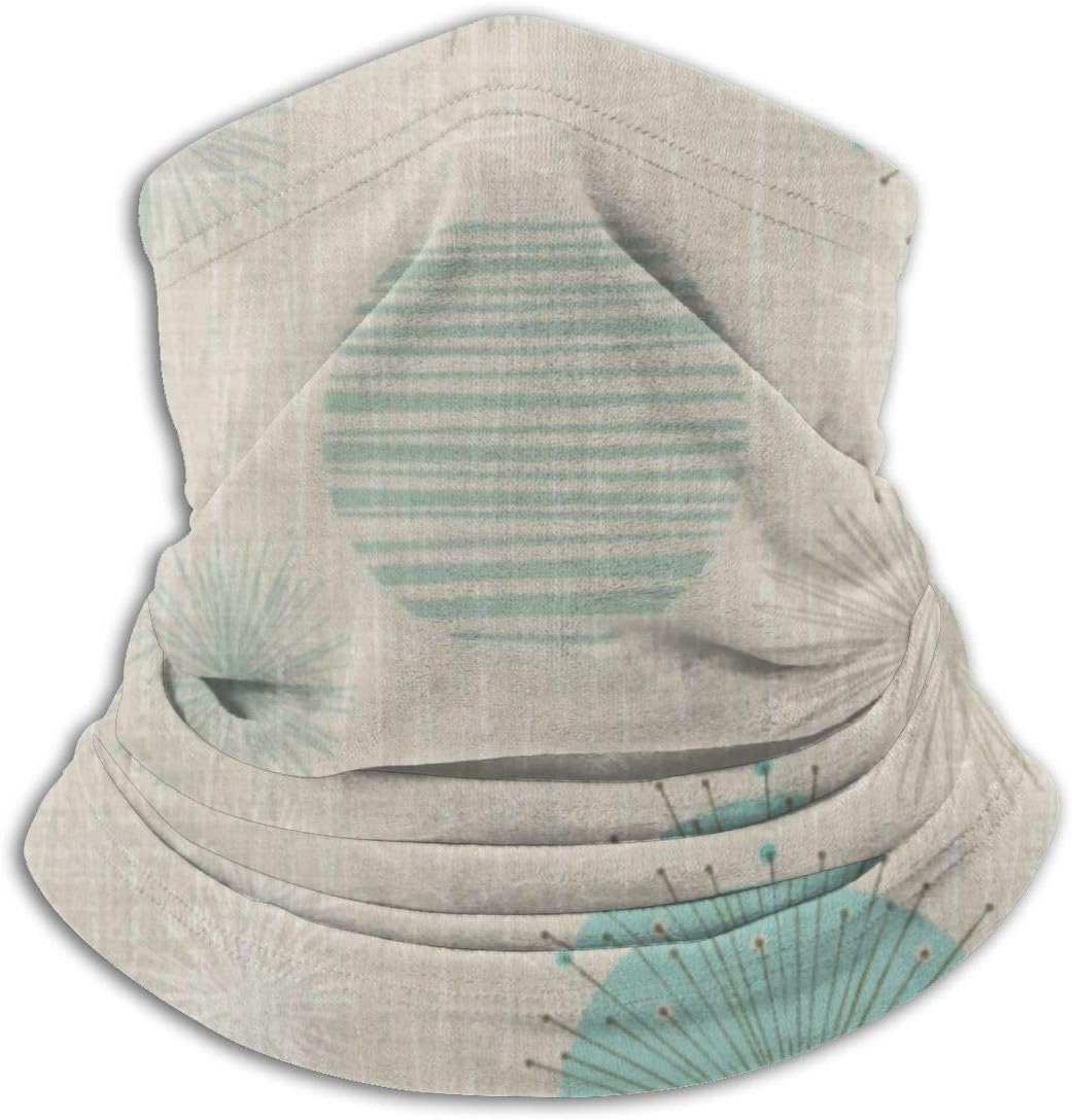 Vintage Linen Flowers Unisex Neck Warmer Face Mask Bandanas for Dust Outdoors Soft Microfiber Headwear Scarf Neck Gaiter