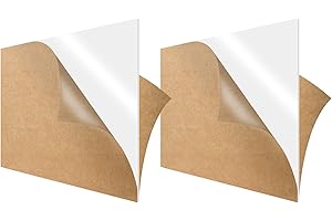 SimbaLux Acrylic Sheet White 32% Translucent Cast Plexiglass 12” x 12” Square Panel 1/8” Thick (3mm) Pack of 2 Plastic Plexi Glass Board with Protective Paper for Signs, DIY Display Projects, Craft