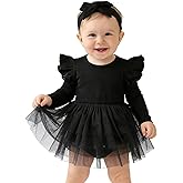Baby Girl Ruffle Sleeve Romper Dress Outfit Newborn Princess Tulle Dresses Infant Jumpsuit Tutu Skirt Set Clothes