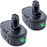 DTK 7000mAh Replacement for Dewalt 18v Battery 7Ah XRP Lithium ion DC9096 DC9098 DC9099 DE9039 DE9095 DW9096 DW9098 DE9096 DE9098 DW9095 DE9503 DC9182 XRP 2Packs
