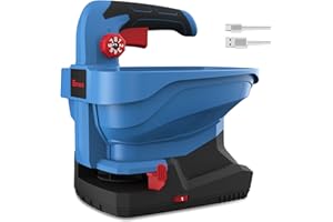 Enhulk Rechargeable Seed Spreader, Grass Seed Spreader, Fertilizer Spreaders, Seed and Ice Spreader, 2000mAh Built-in Lithium Battery