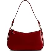 Shoulder Bags for Women Leather Hobo Sling Tote Handbag Retro Clutch Purse with 2 Removable Straps and Zipper Closure