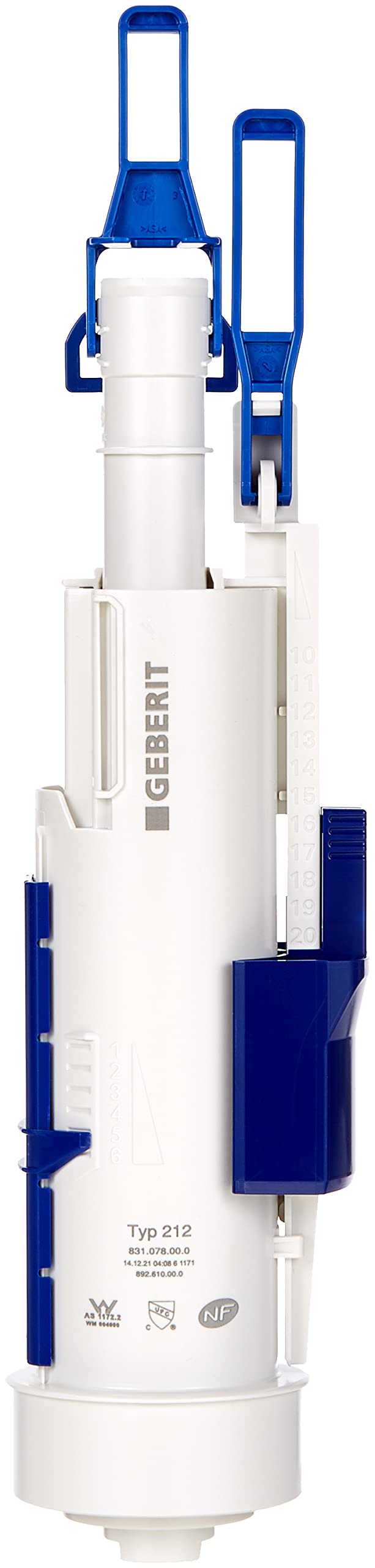 Geberit Type 212 flush set for UP-SPK built after 2002, 244821001 || compatible with cistern, multicolor