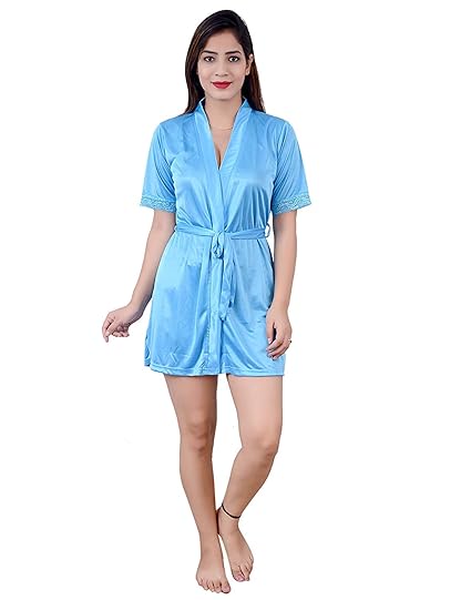 sky blue night dress