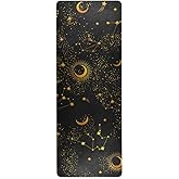 ZOEO Space Galaxy Constellation Yoga Mat Non Slip Thick Kids Eco Friendly Rubber Workout Foldable Yoga Mat Women Exercise