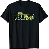 JT Racing Yellow And Blue Logo T-Shirt