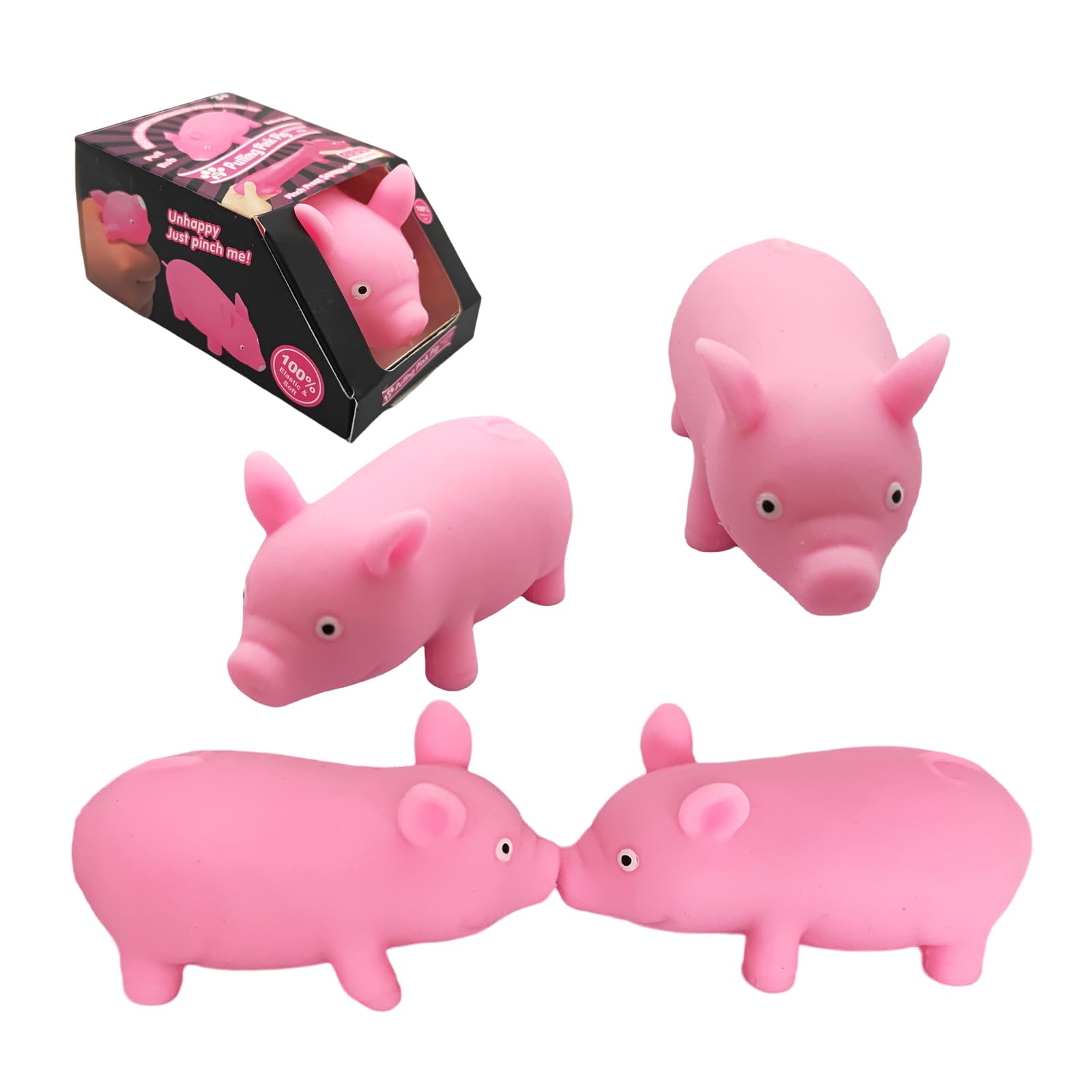 Photo 1 of ZHEBAG Cute Pink Pig Stress Toys, Cute Animal Squishy Pig Fidget Sensory Toys,Stress Relief Toy Gifts for Children and Adults, Stress Relief Squishy Toys for Kids (4 Pack)