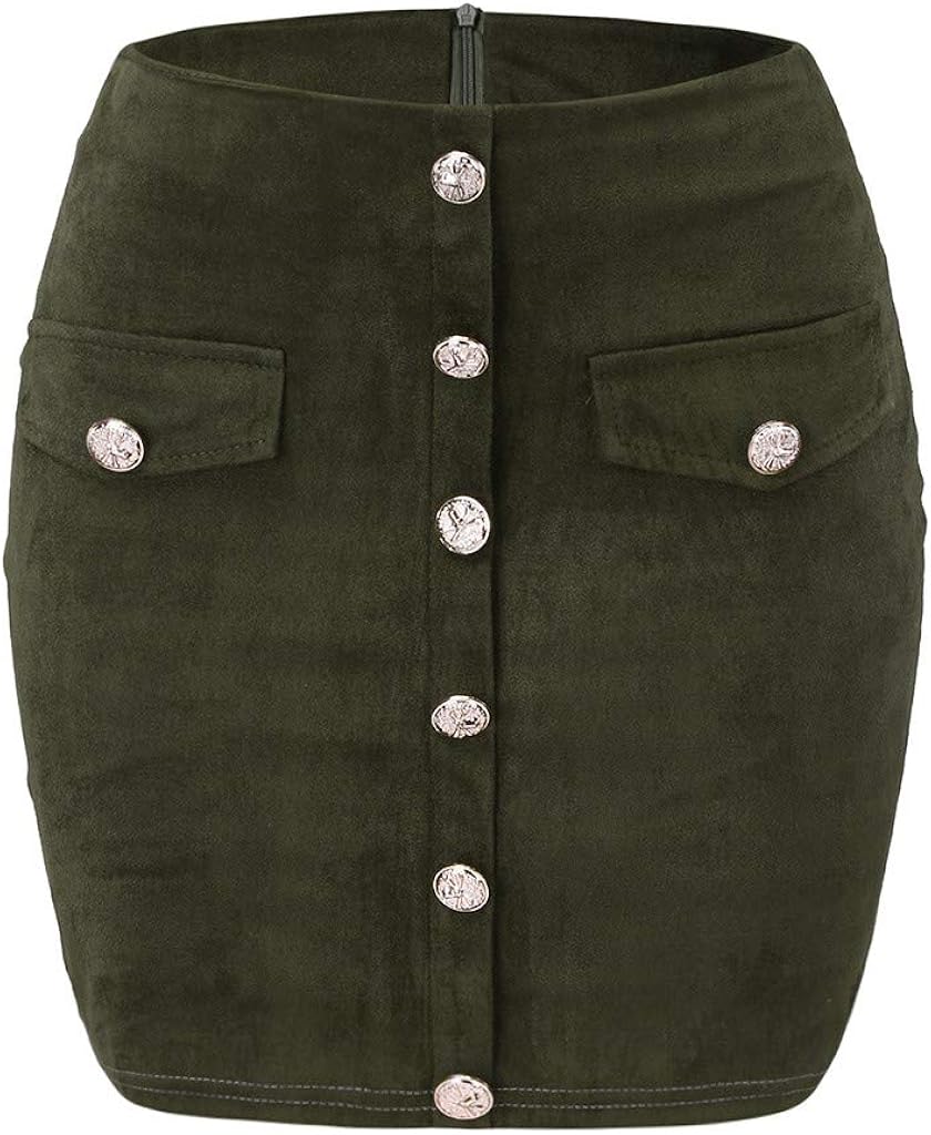 Womens button down skirt Clearance