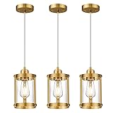 Osimir Brushed Gold Pendant Lights Kitchen Island 3