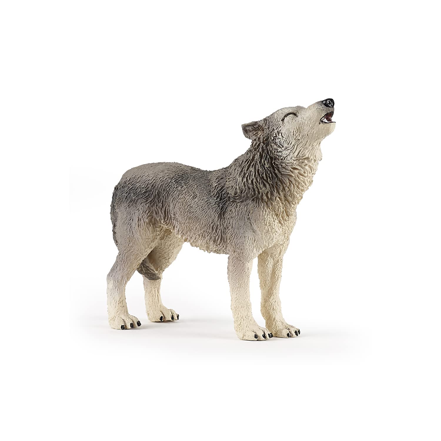 Papo - Realistic Howling Wolf Figure Toy for Kids - Ages 3+ - Wild Life Collection - Creative Play Animal World And Imagination - Gift Idea Toy for Girls and Boys