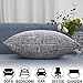 Kevin Textile Christmas Linen Burlap Pillowcase Decorative Throw Pillow Cover for Couch/Sofa/Bench, 18
