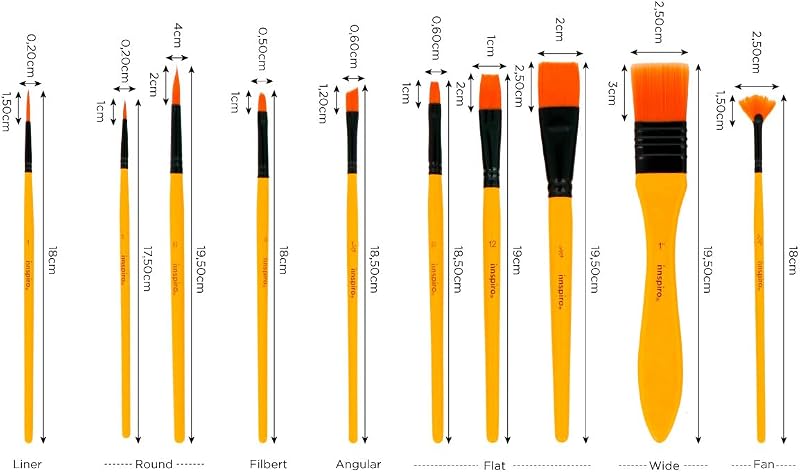 Set di 10 pennelli sintetici per artisti con astuccio — foto 3 di 6